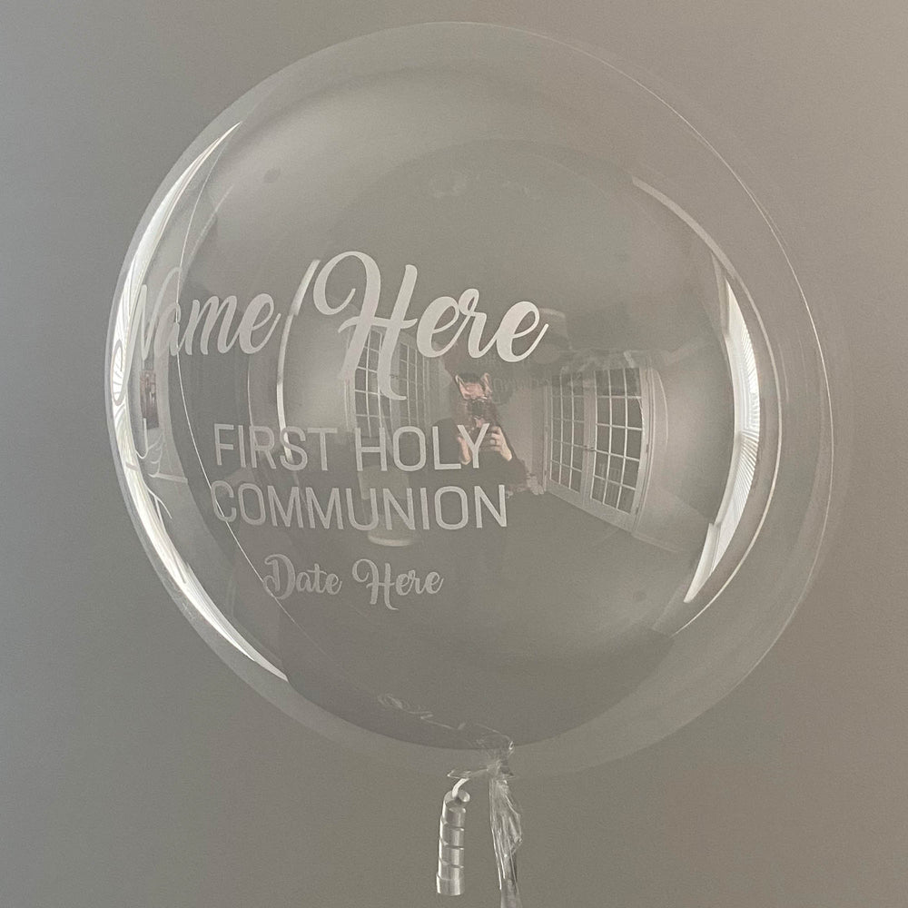 "First Holy Communion" Balloon - Custom Communion Balloon - Balloominators