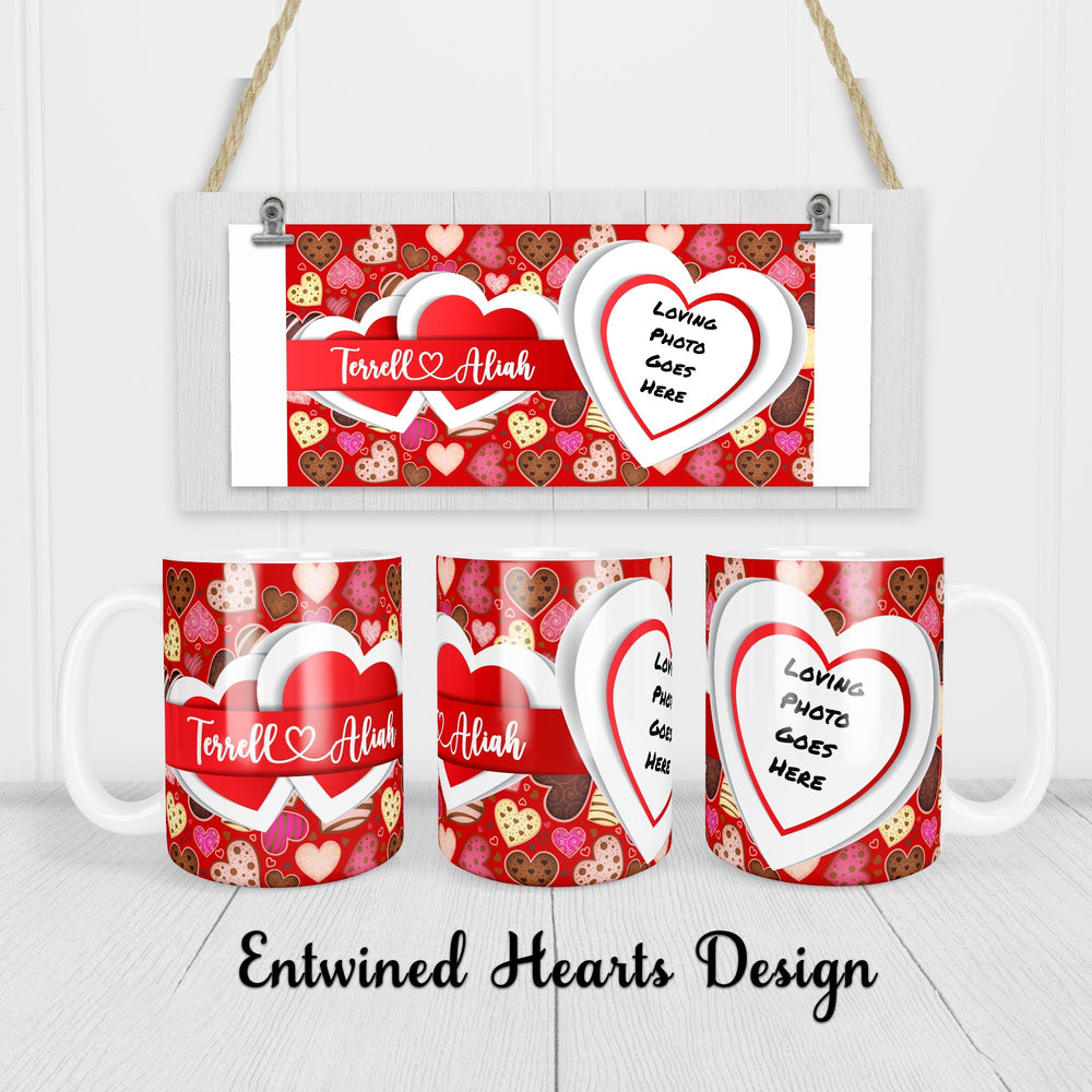 Hot Cocoa Bomb Valentine's Day Gift Set - Custom 1 Mug And 1 Coaster - Balloominators