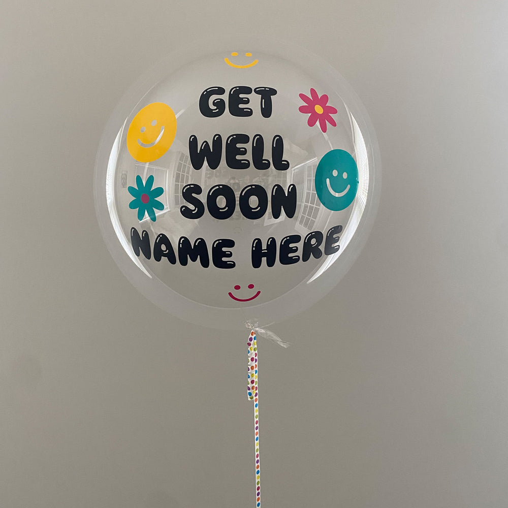 "Get Well Soon" balloon - Custom Get Well Soon Balloon - Balloominators