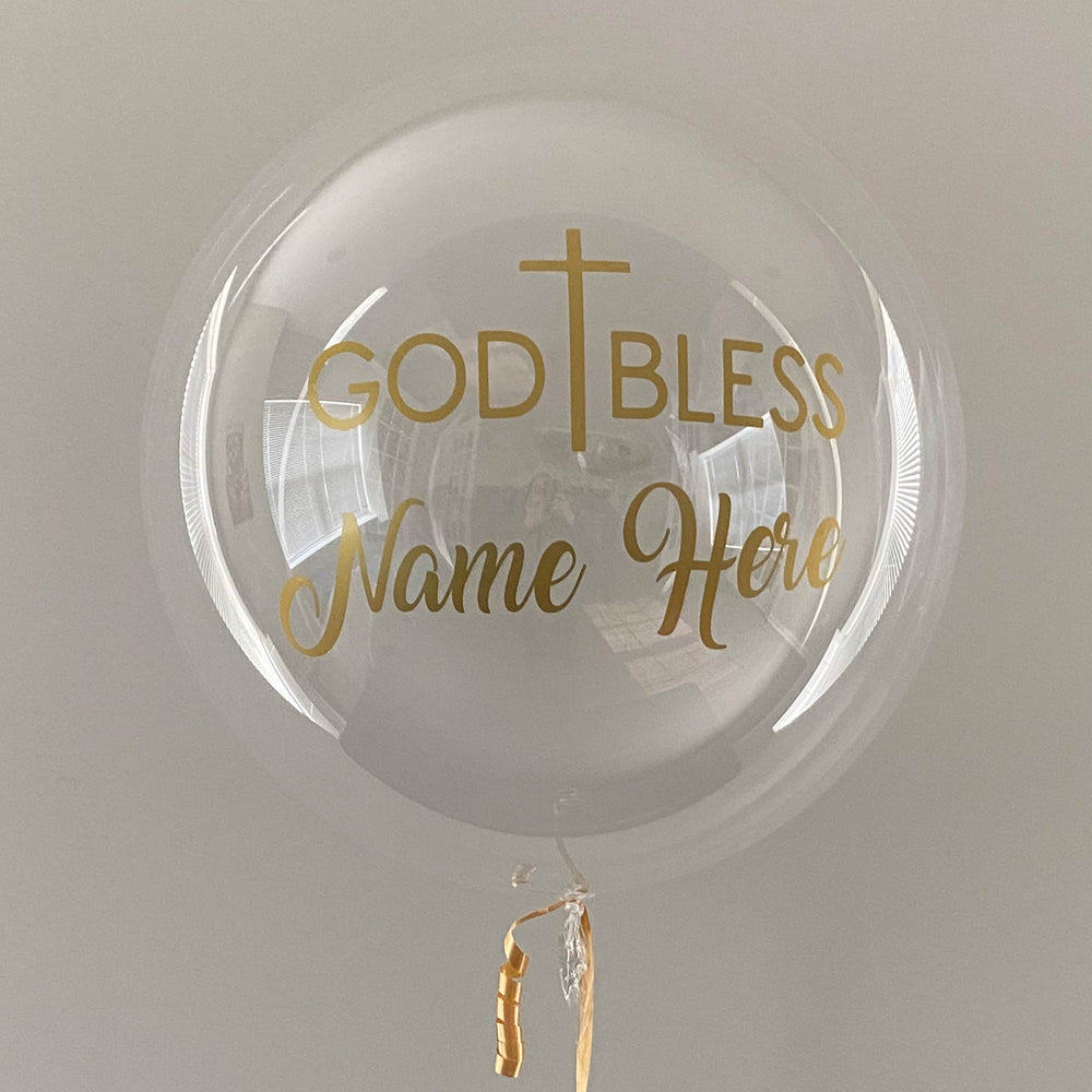 "GOD BLESS" Balloon - Custom God Bless Balloon - Balloominators