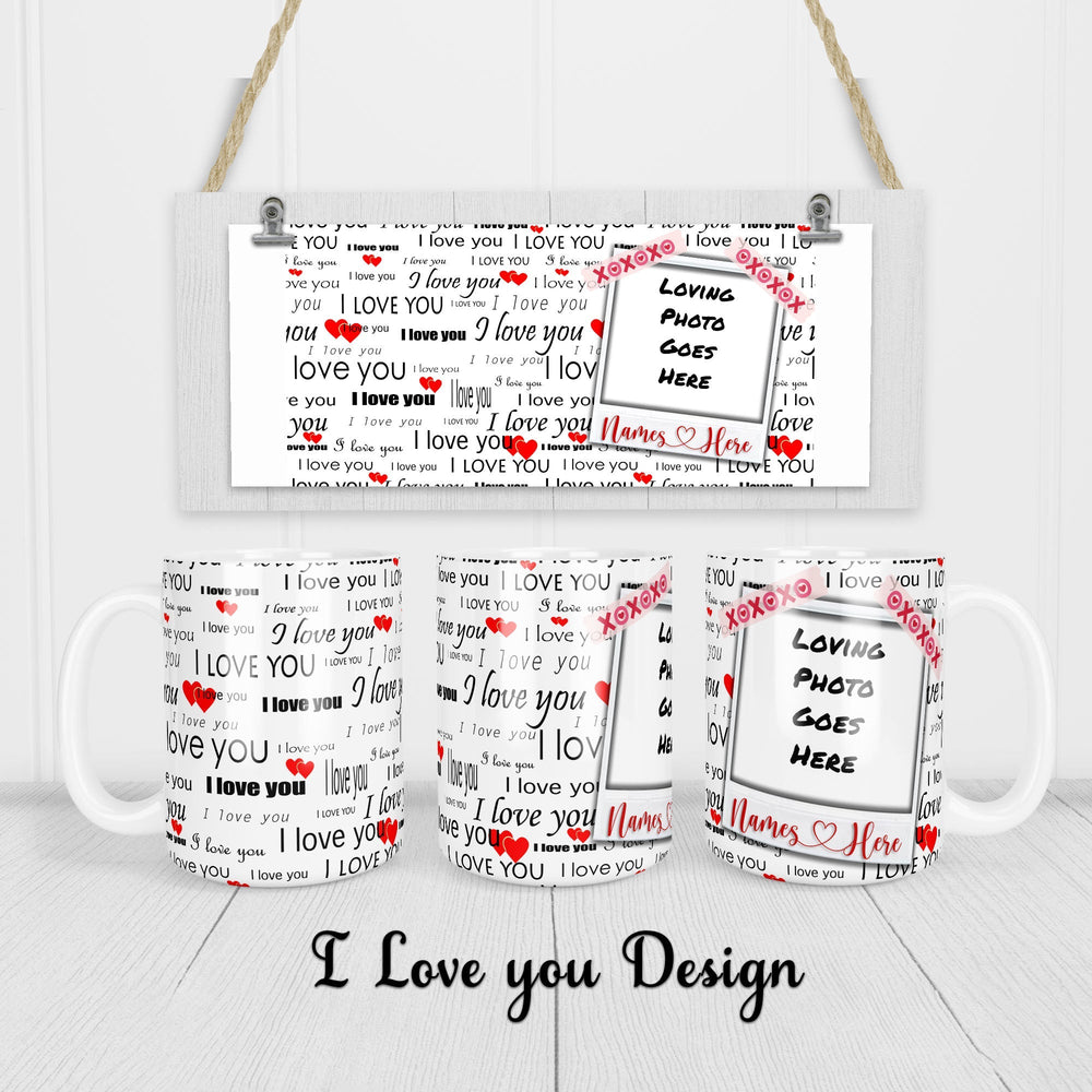 Hot Cocoa Bomb Valentine's Day Gift Set - Custom 1 Mug And 1 Coaster - Balloominators