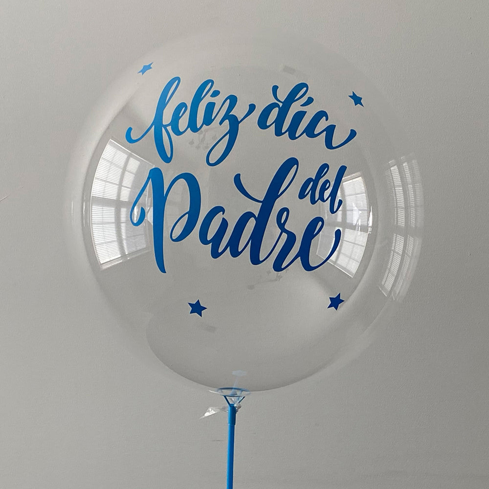 "Feliz dia del Padre" Balloon with Balloon Stand - Balloominators