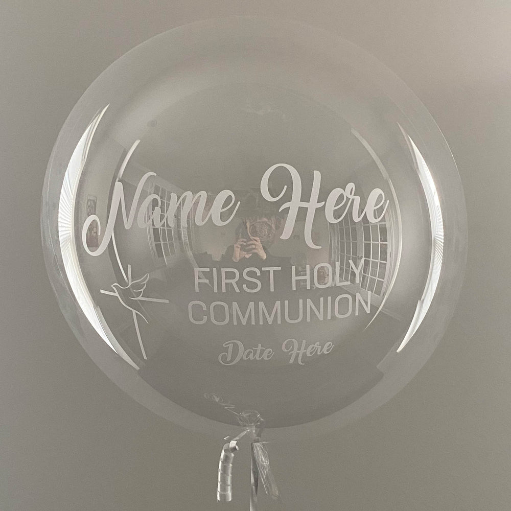 "First Holy Communion" Balloon - Custom Communion Balloon - Balloominators